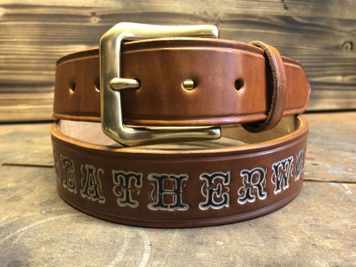 Belt Heritage extra thick with letters